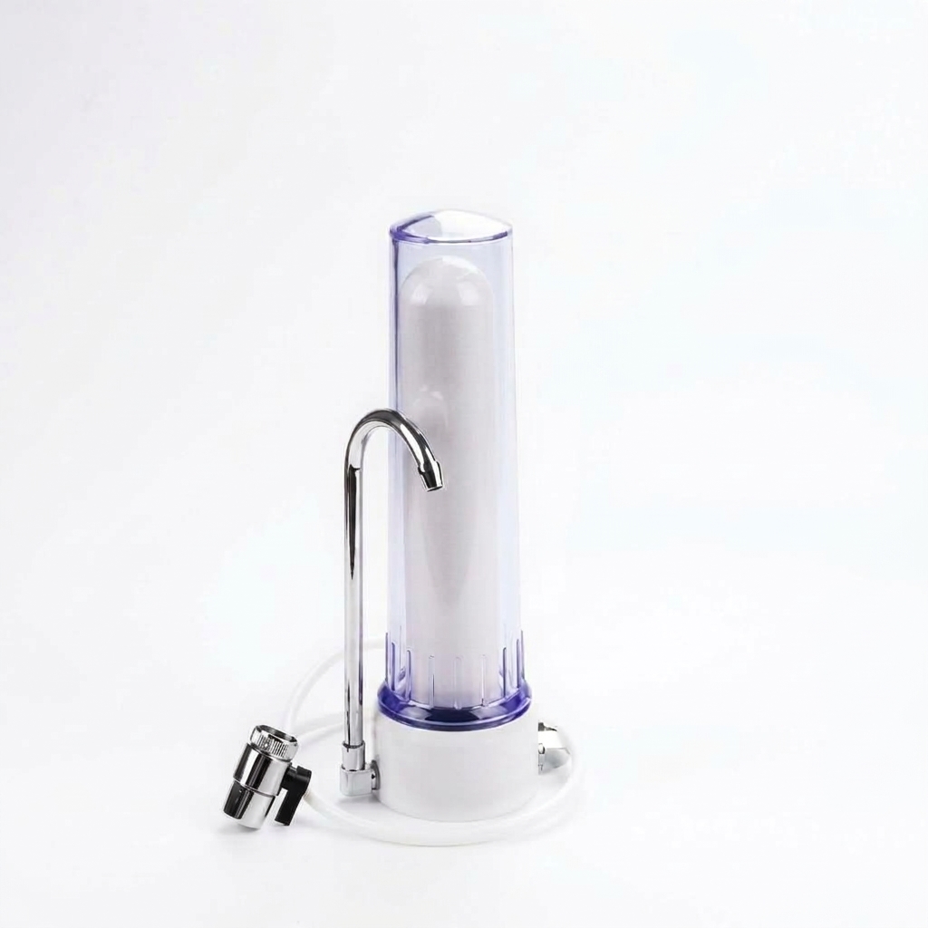 Ceramic water filter set with transparent housing KL